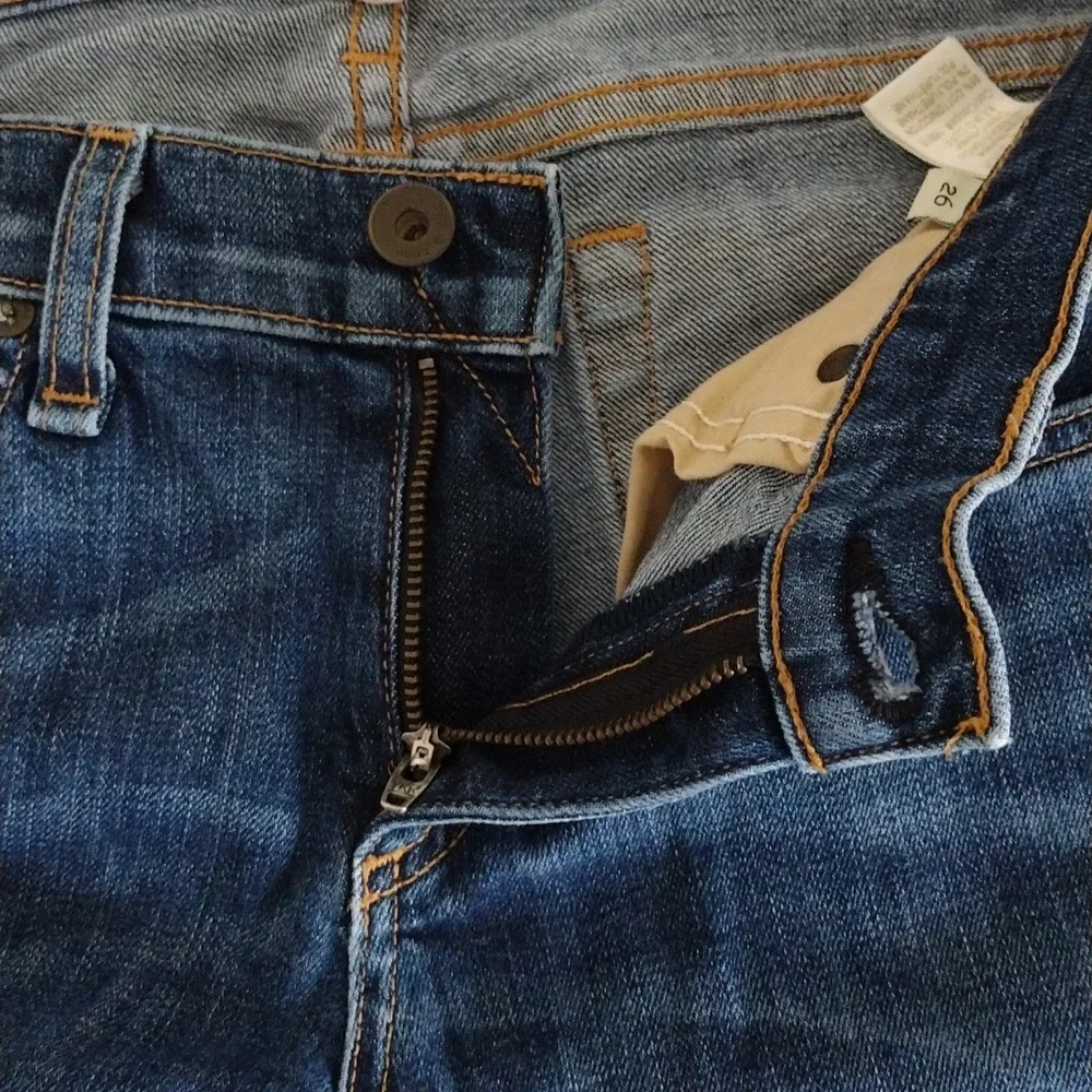 Rag & bone keiko cuff dre Jeans raw hem Women's Size 26 Dark Wash Pre-owned - Picture 12 of 14